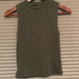Ribbed Olive Tank